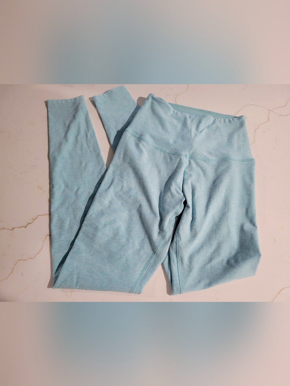 Women's Beyond Yoga Light Blue Cozy Stretch Leggings